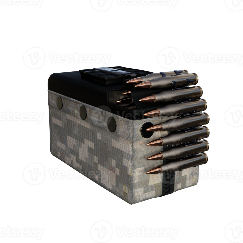 a box with a bunch of bullets on it png