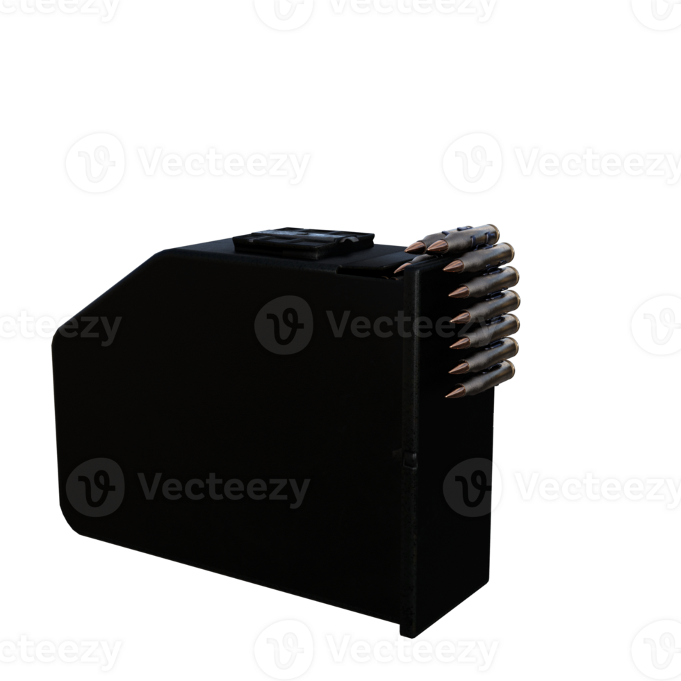 a box with a bunch of bullets on it png