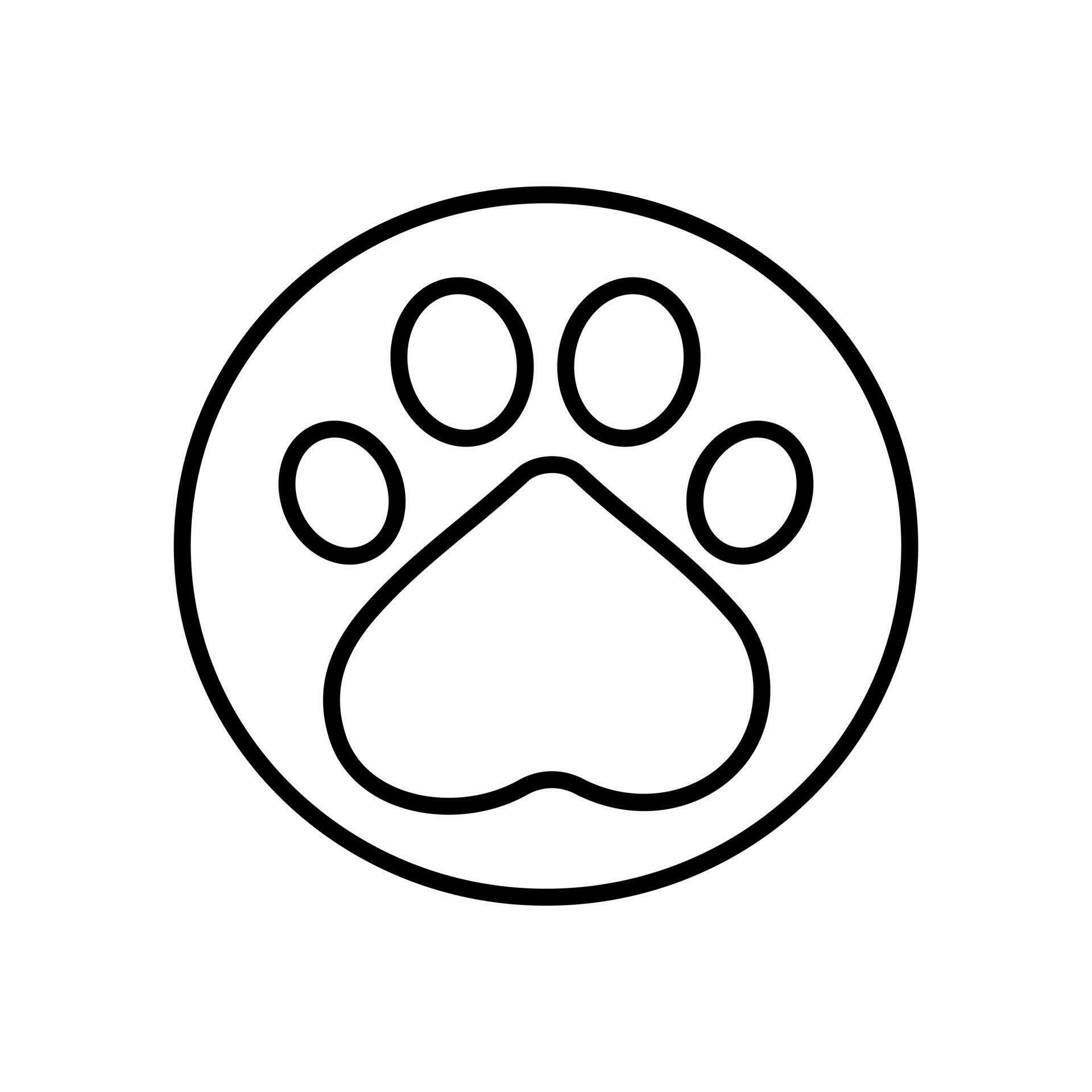 Gold game coin. Coin icon. Gold medal. Coin with the paw. Gold paw. Paw