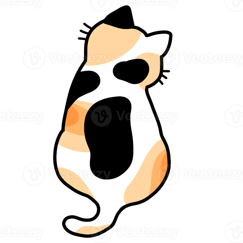 kawaii cat cartoon clip art png