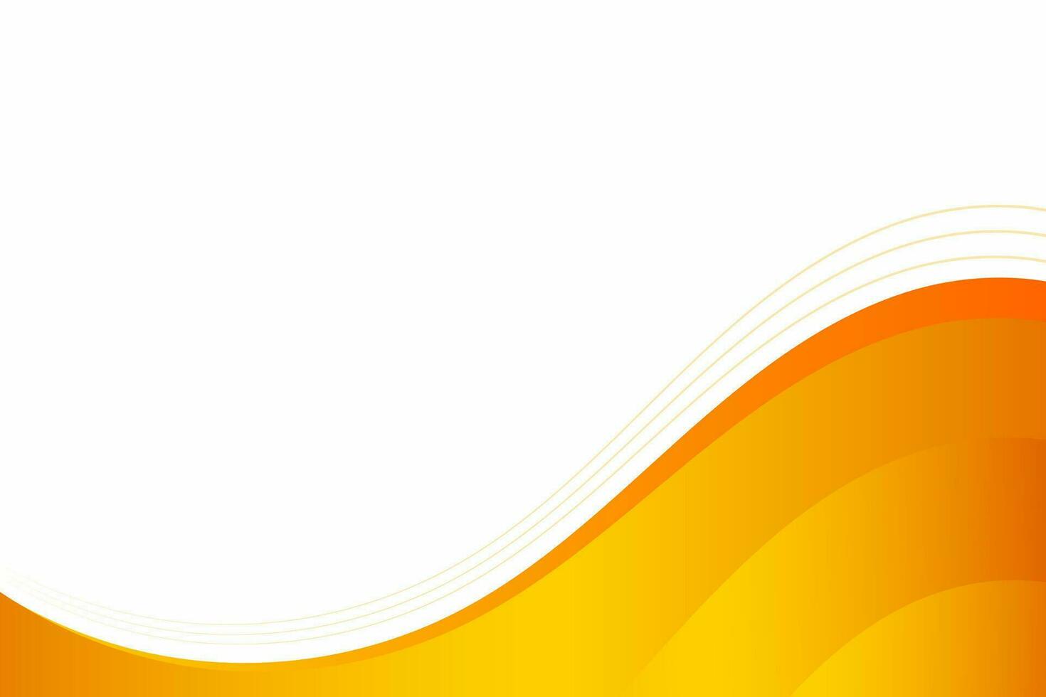 Abstract yellow wavy business style background. Vector illustration