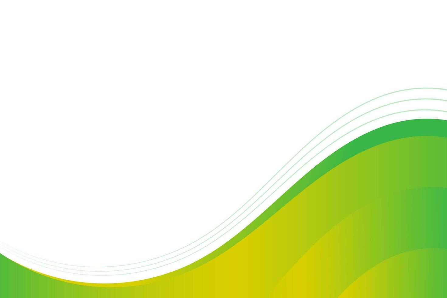 Abstract green wavy business style background vector