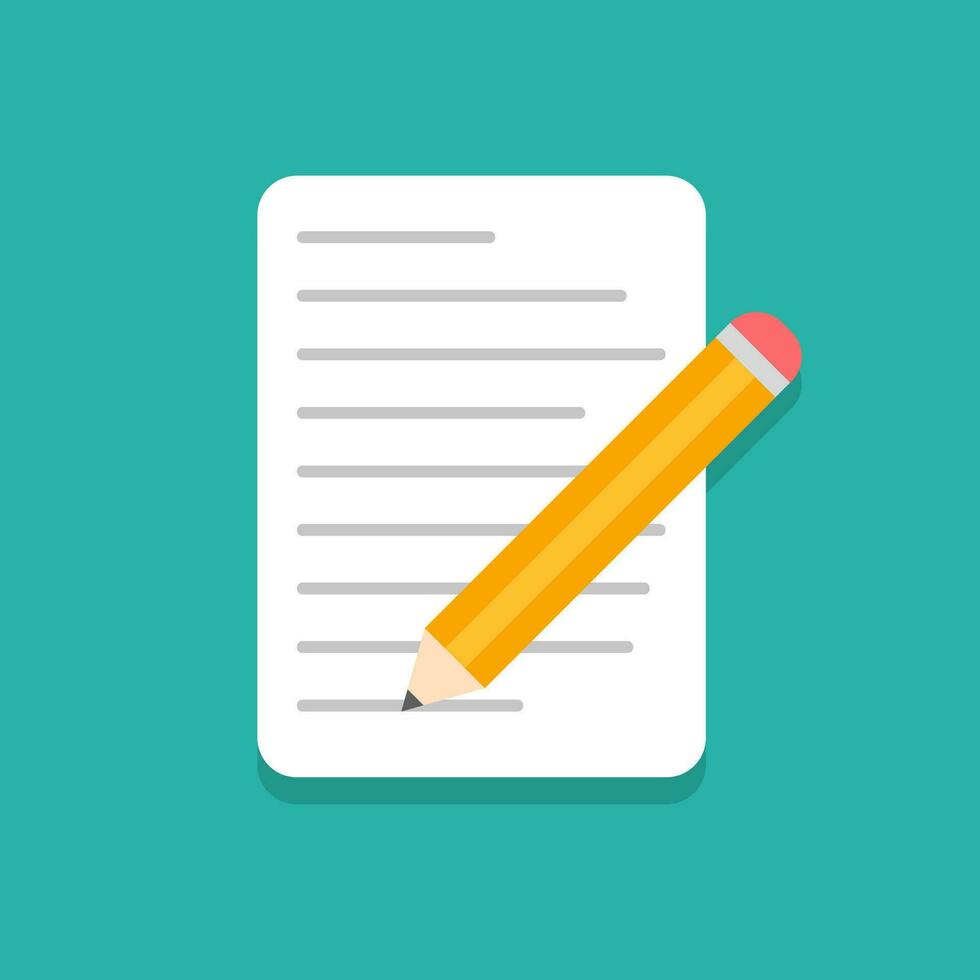 Note flat design vector