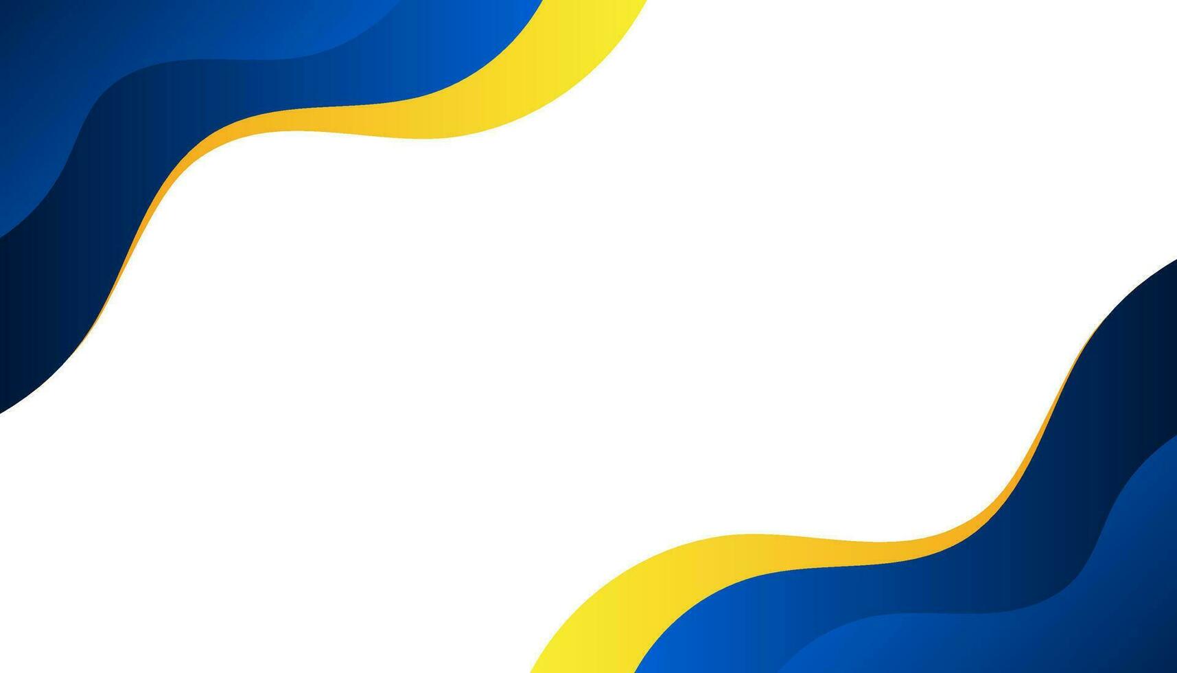 Abstract business banner background with blue, yellow, and white modern