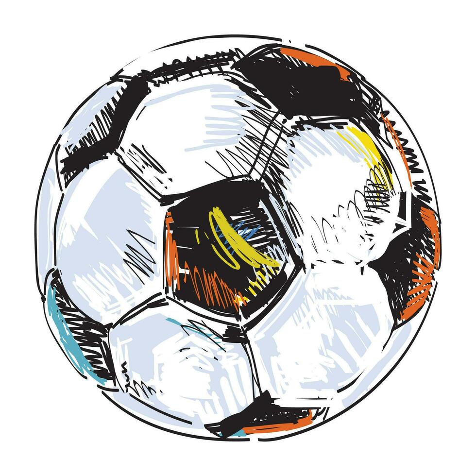 Graffiti Soccer Football vector