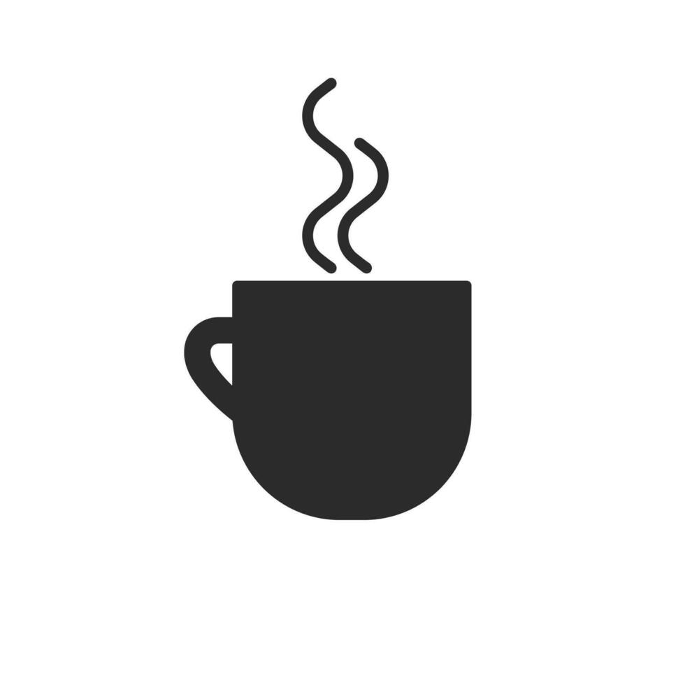 Coffee cup icon,tea,milk,flat pattern. coffee cup warm drink vector illustration symbol.