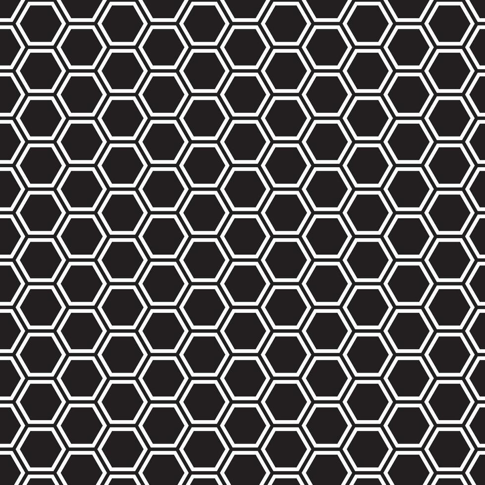 abstract black hexagon pattern art, perfect for background, wallpaper vector