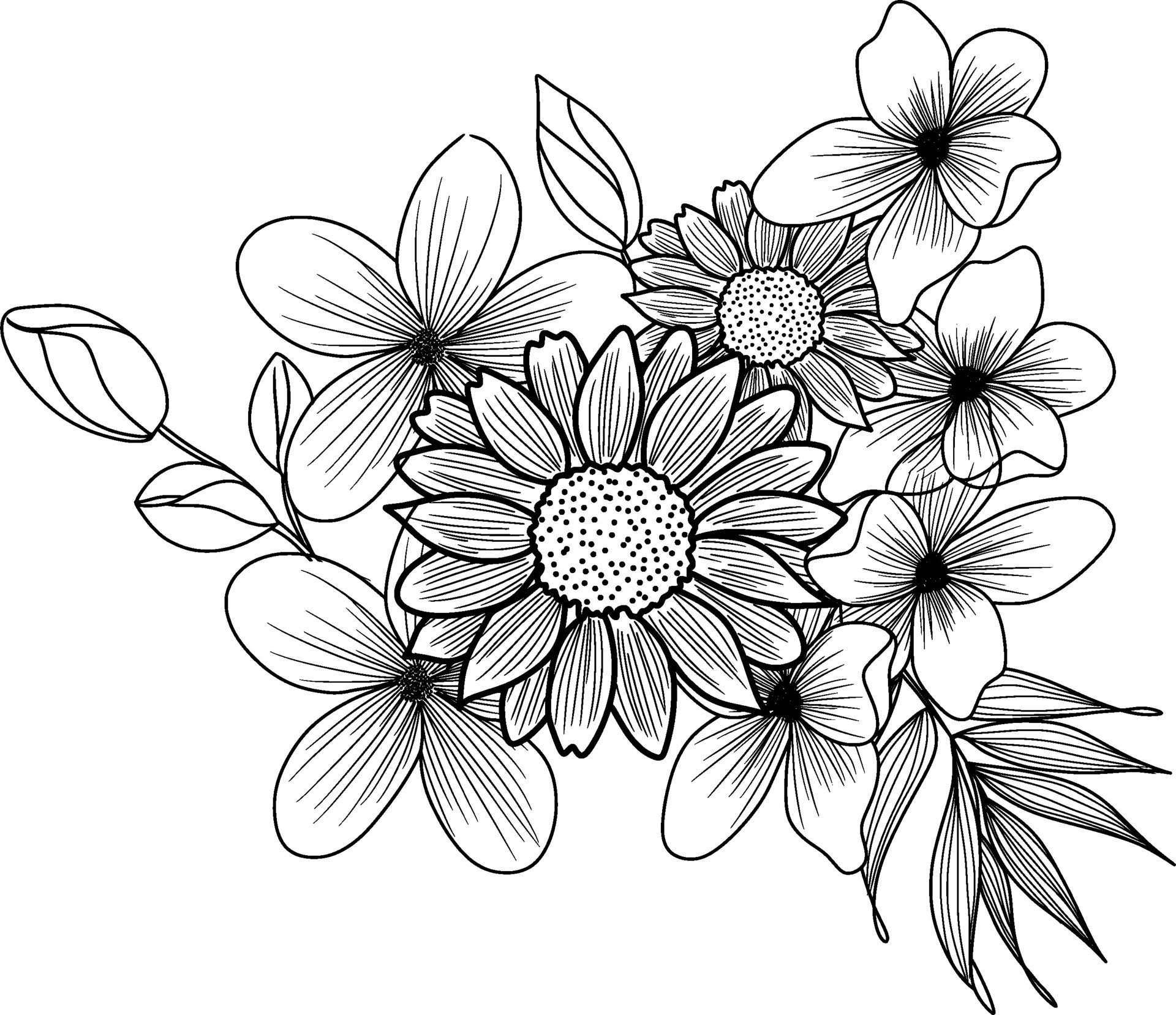 Sketch of Floral Arrangement Illustration 27506598 Vector Art at Vecteezy