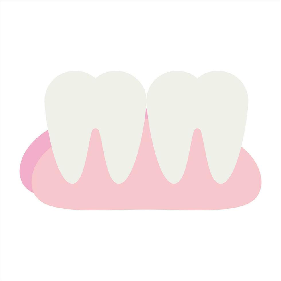 teeth flat icon design style vector