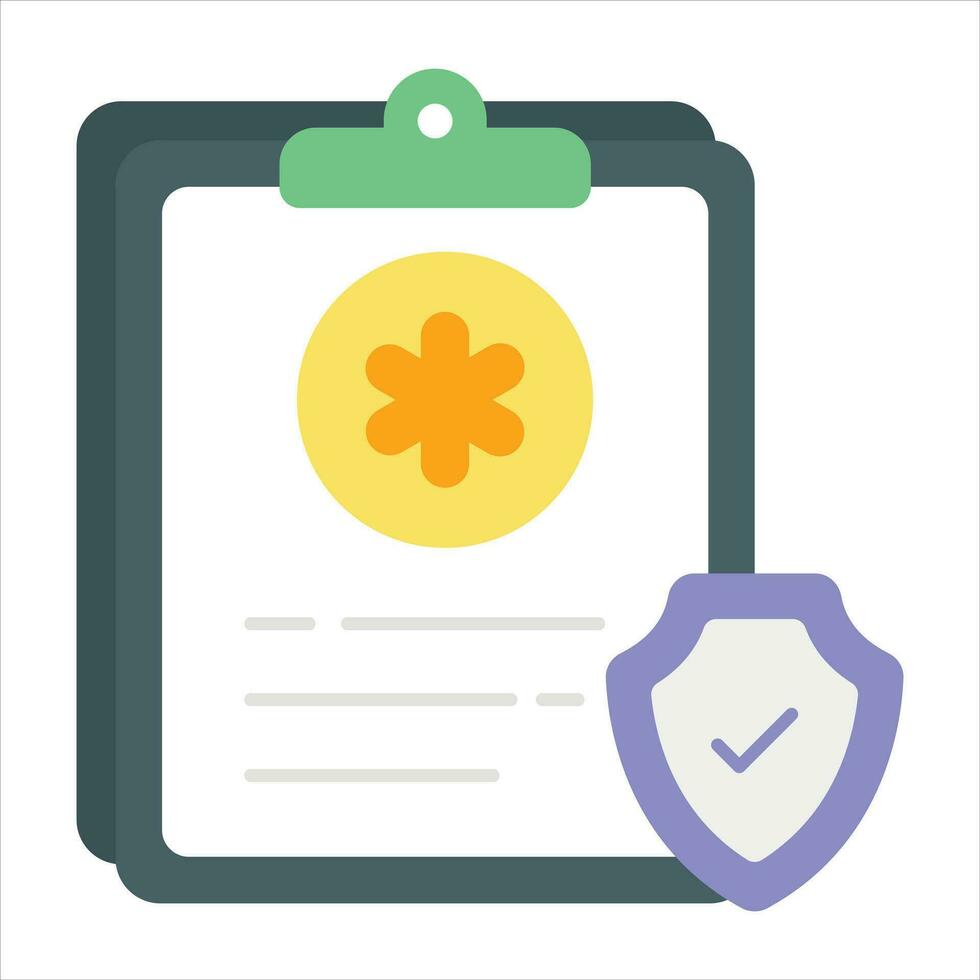 health policy flat icon design style vector