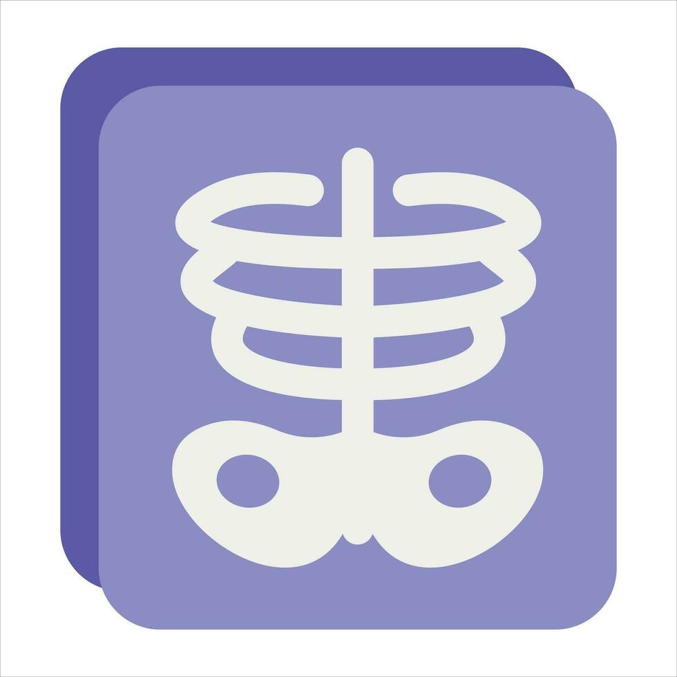 x ray flat icon design style vector