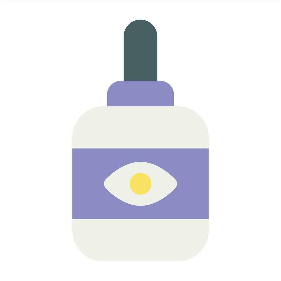 eye drop flat icon design style vector