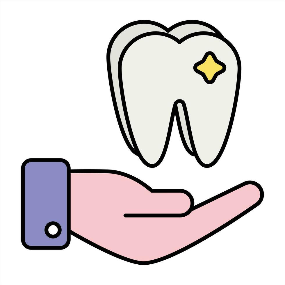 teeth color icon design style 27506784 Vector Art at Vecteezy