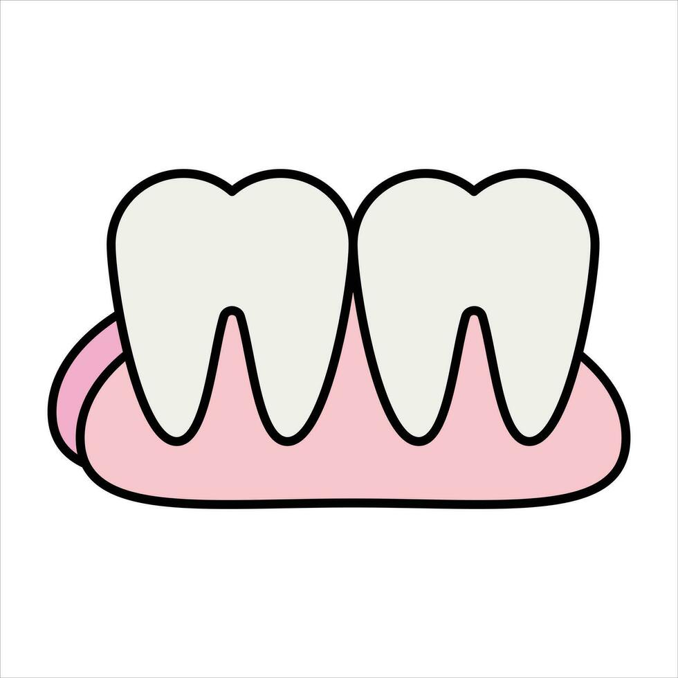 teeth color icon design style 27506794 Vector Art at Vecteezy