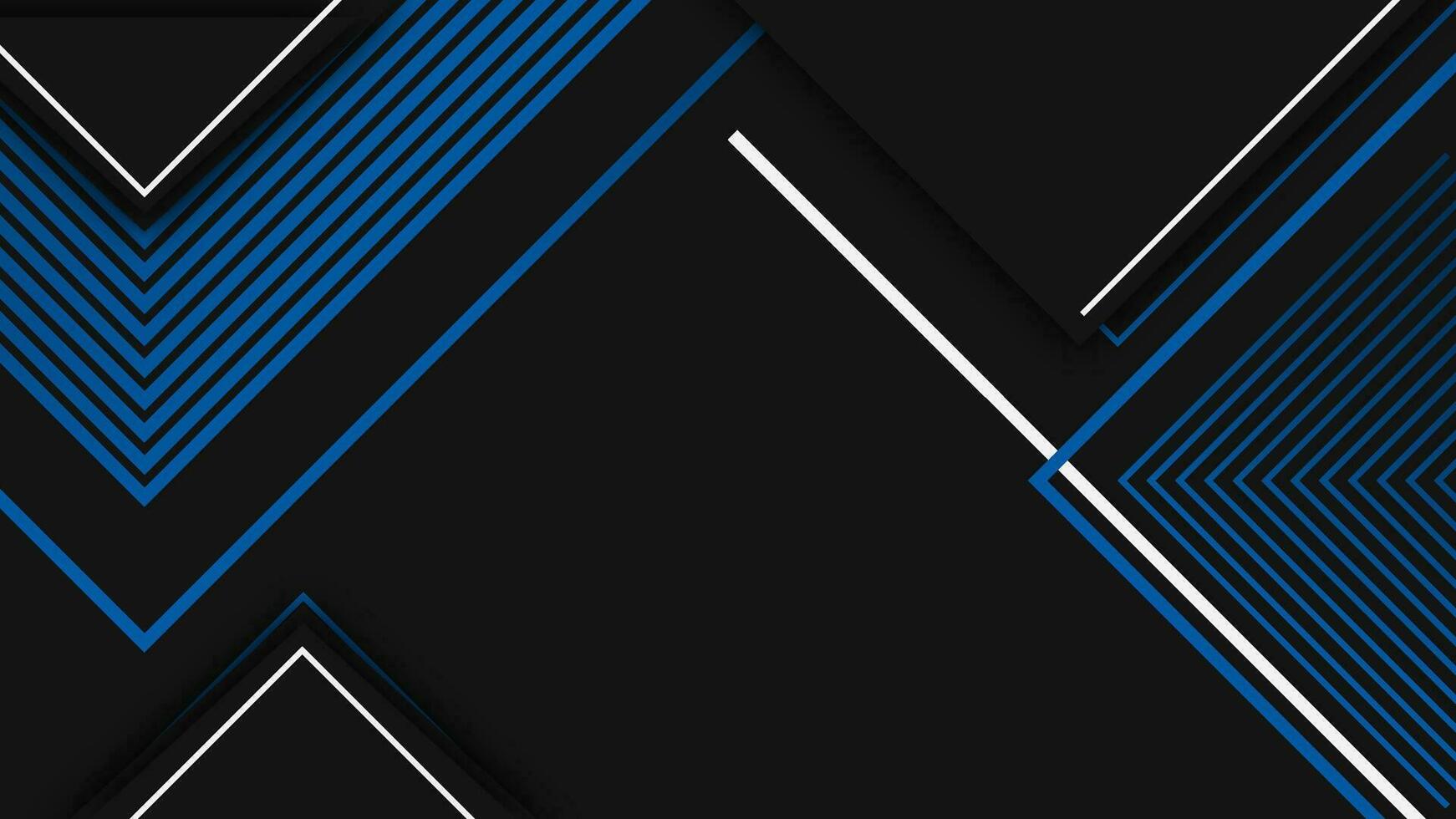 creative futuristic geometric shape background, modern blue and black layout vector