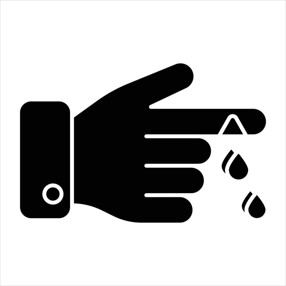 finger cutt glyph icon design style vector