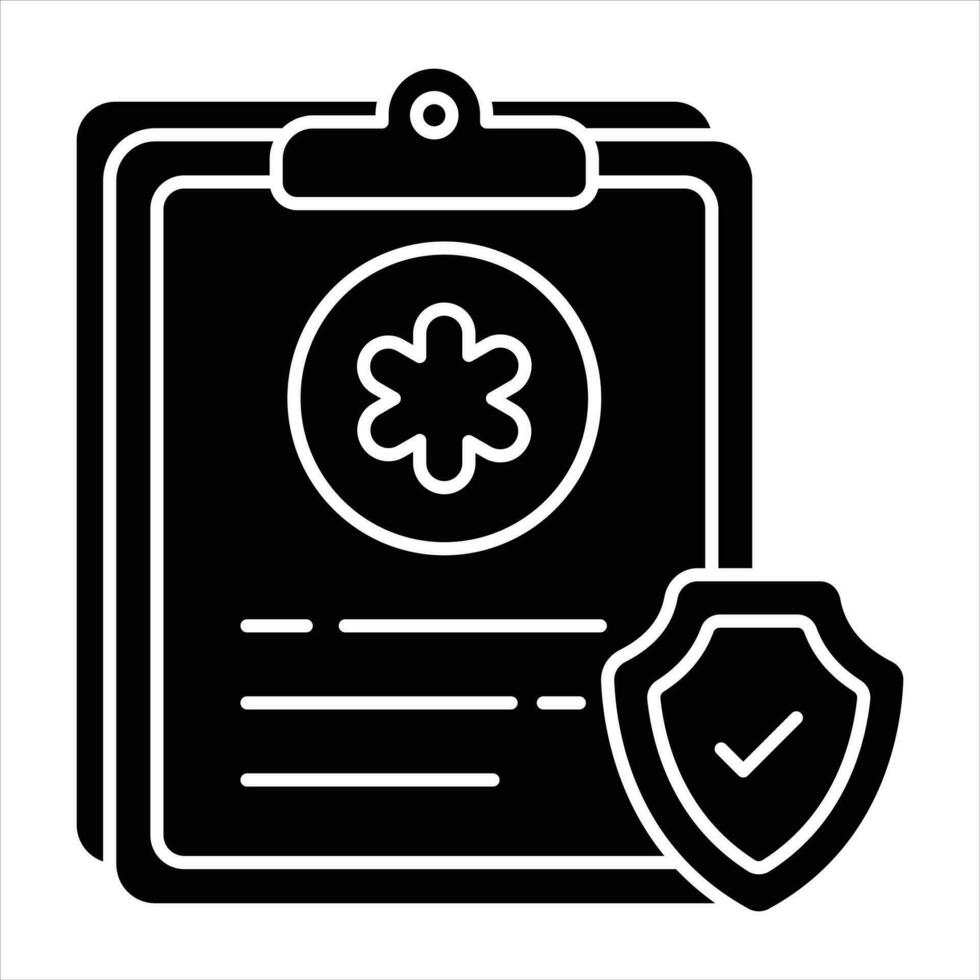 life insurance glyph icon design style vector