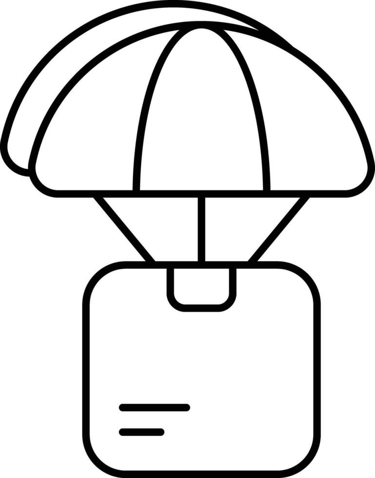 flying card line icon design style vector