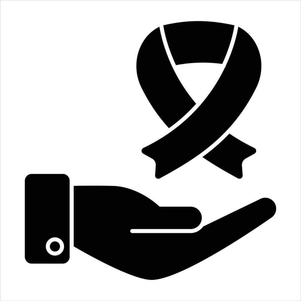 cancer glyph icon design style vector