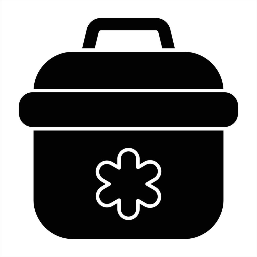 medical box glyph icon design style vector