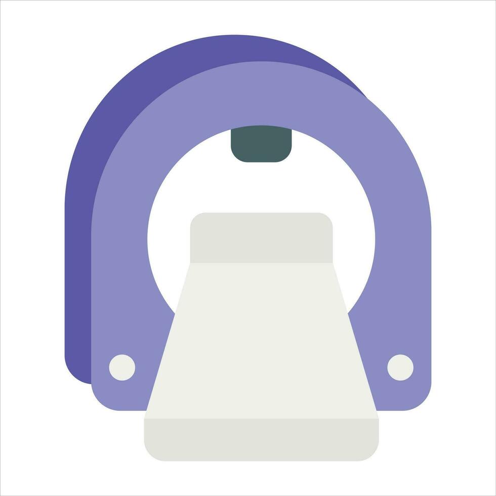 ct scan flat icon design style vector