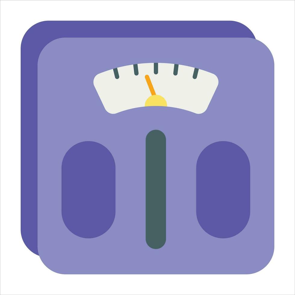 weight machine flat icon design style vector