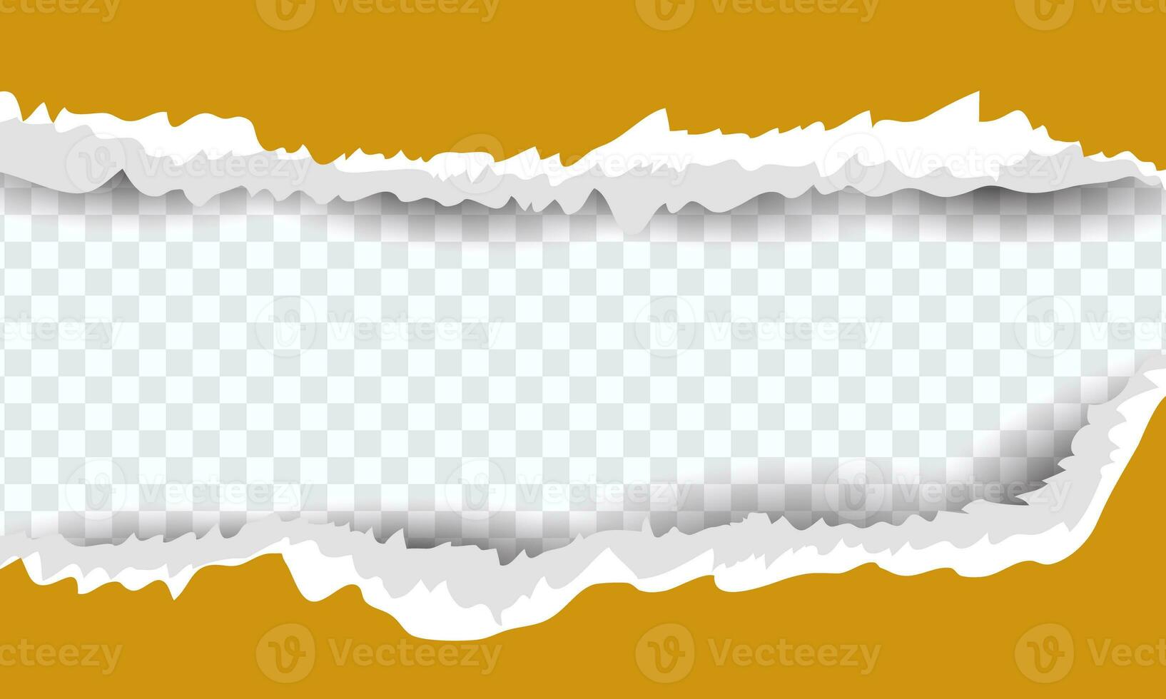 End of Summer Color Torn Paper Design on Transparent Background Torn Paper Craft Vector Design photo