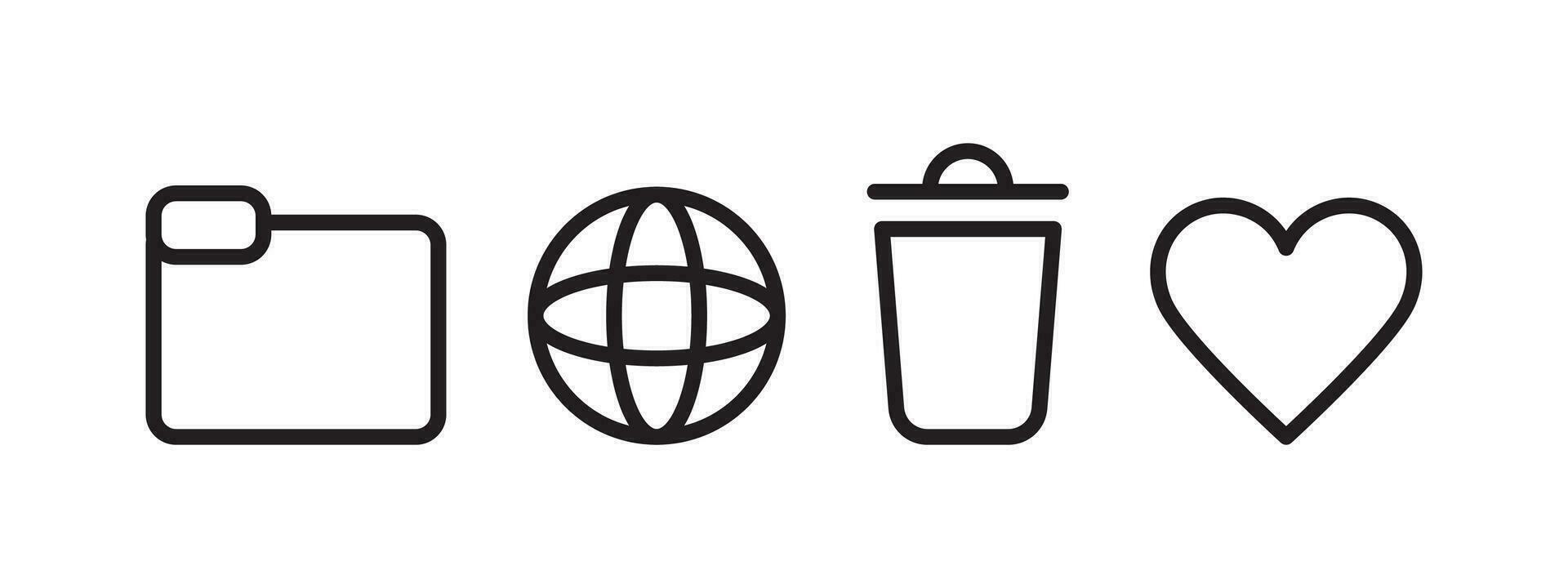 Website assistant icons. Functional icons for interfaces. Vector scalable graphics