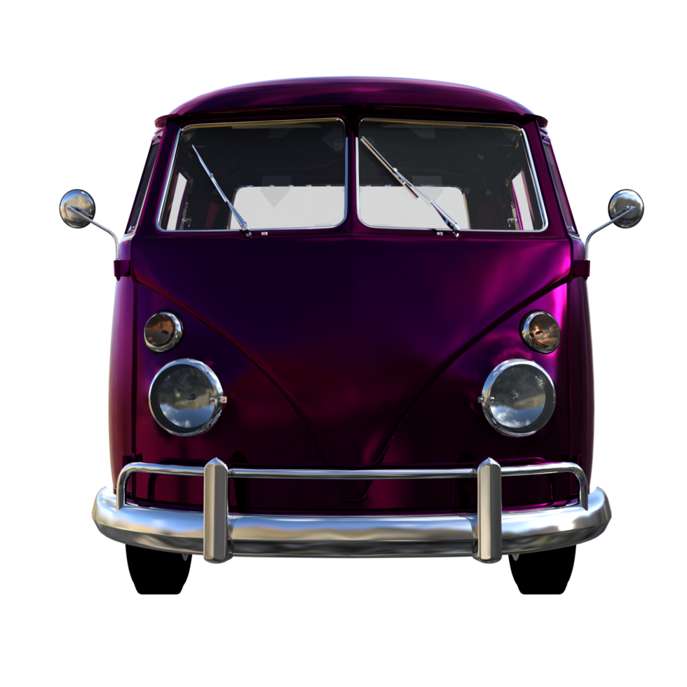 classic car isolated 3d png