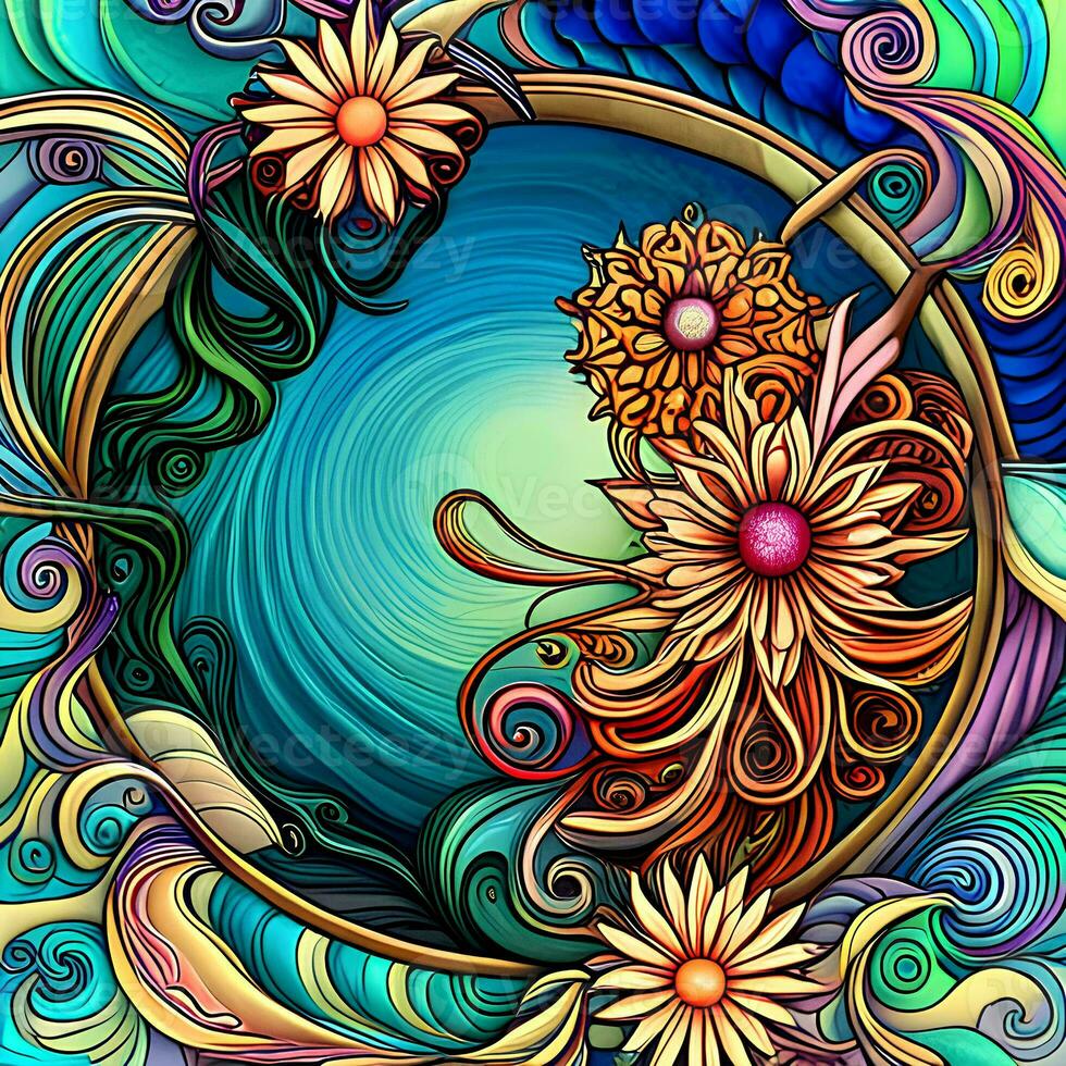 legant delicate beautiful dreamcatcher made of nature photo