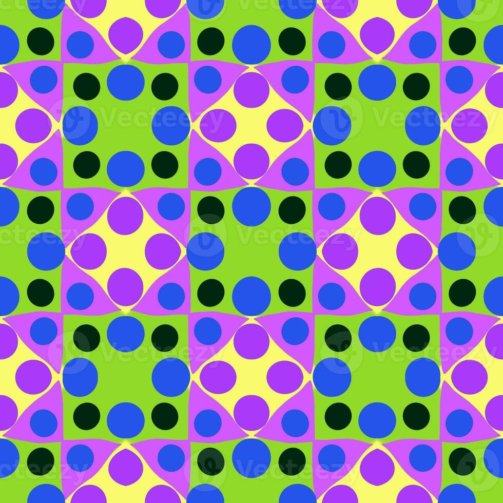 Seamless pattern retro vintage style 90 70s or 80s on Seamless pattern design. photo