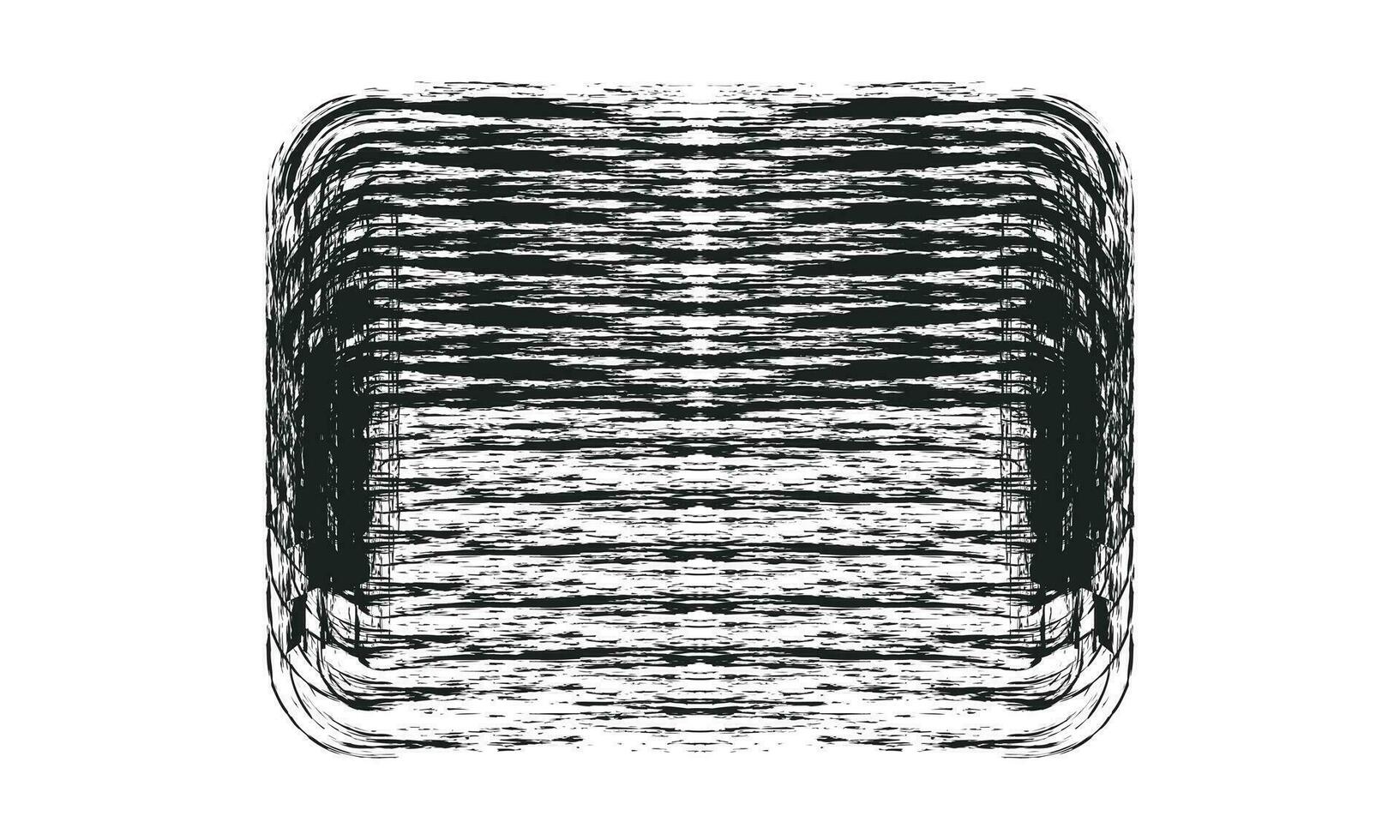 Set of vector brush strokes grunge badge brush hand drawn pencil black sticker
