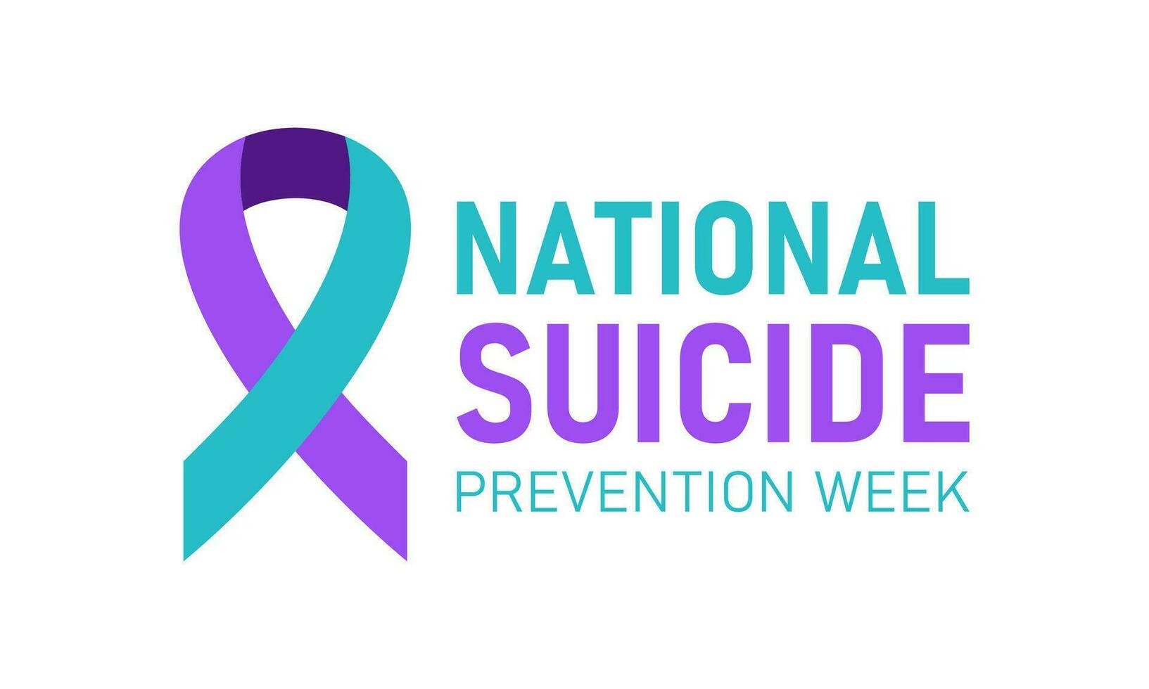 National suicide prevention week. September is national suicide prevention week. Vector template for banner, greeting card, poster with background. Vector illustration.