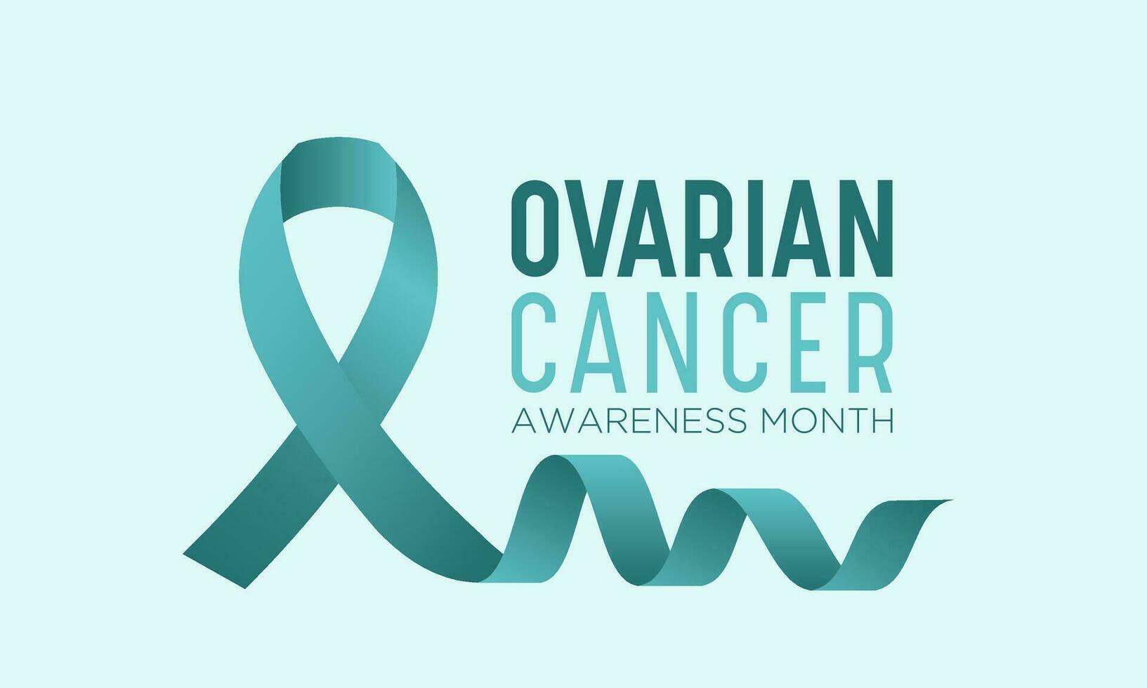 Ovarian cancer awareness month is observed every year in september. September is ovarian cancer awareness month. Vector template for banner, greeting card, poster with background. Vector illustration.