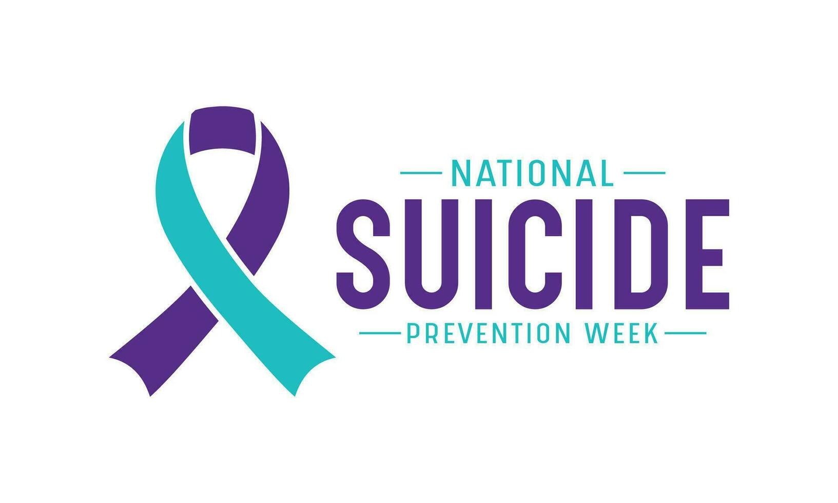 National suicide prevention week. September is national suicide prevention week. Vector template for banner, greeting card, poster with background. Vector illustration.
