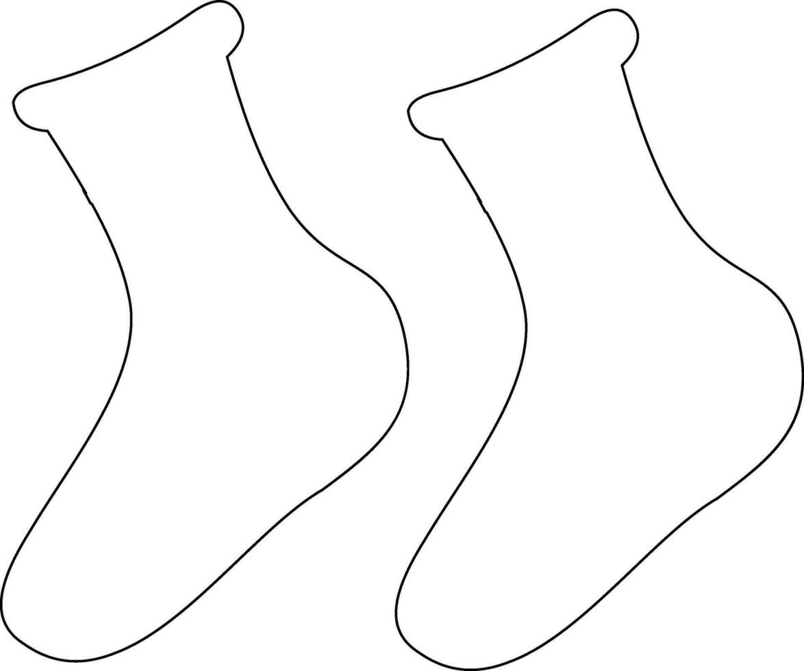 calcetines ropa para decoración y diseño. vector
