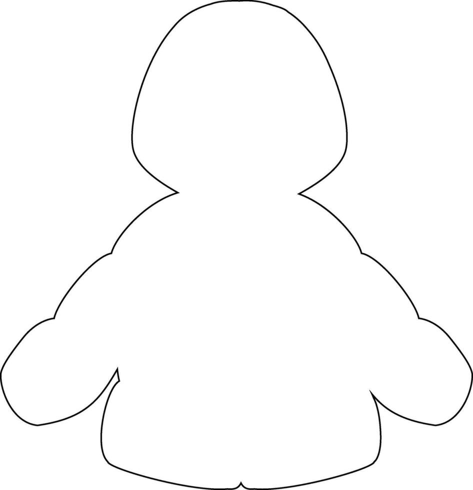 Jacket clothes for decoration and design. vector