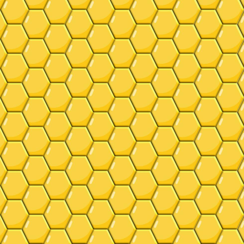 Pattern of yellow honeycombs texture background. photo