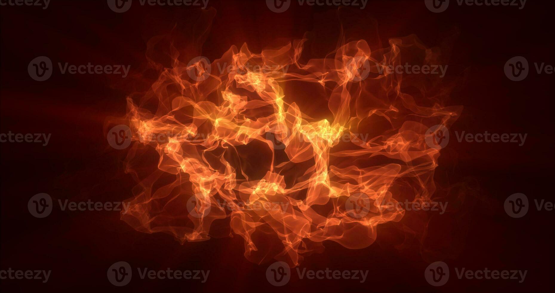 Abstract orange energy magical waves glowing background photo