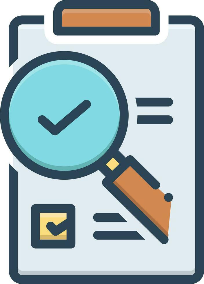 color icon for evaluation vector