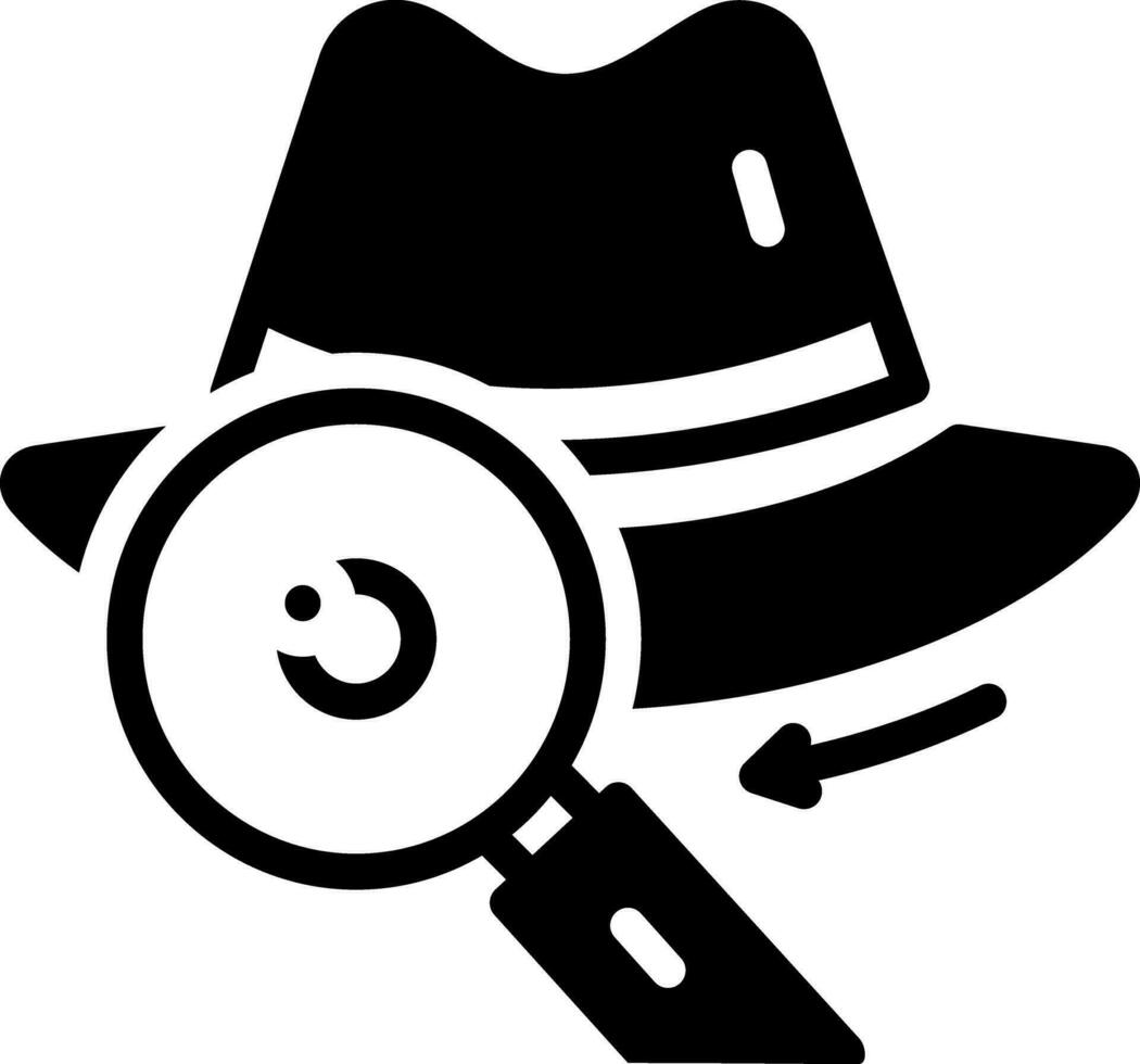 solid icon for investigate vector