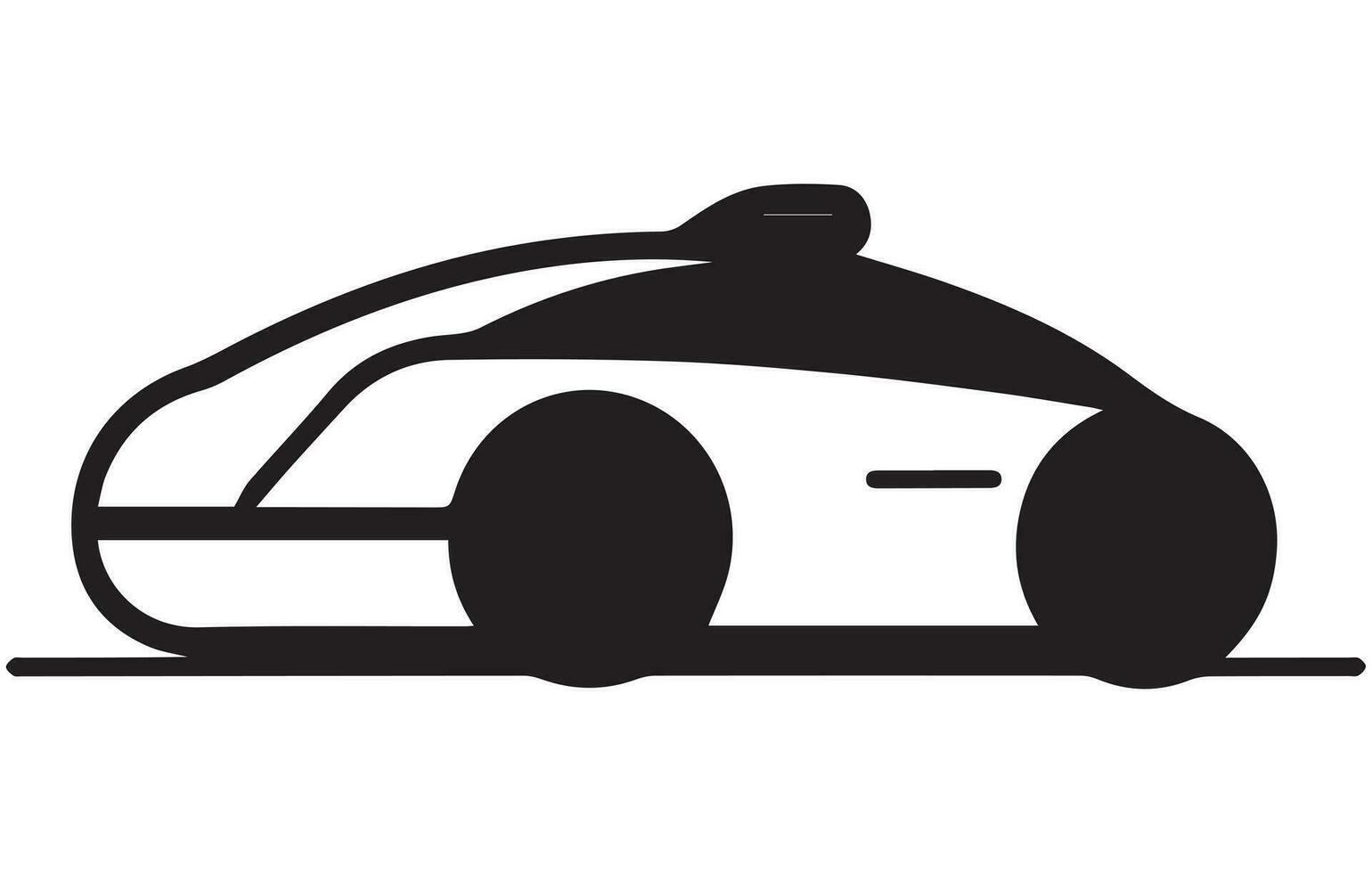 Autonomous Automobile linear icon. Self Driving Car vector concept outline symbol