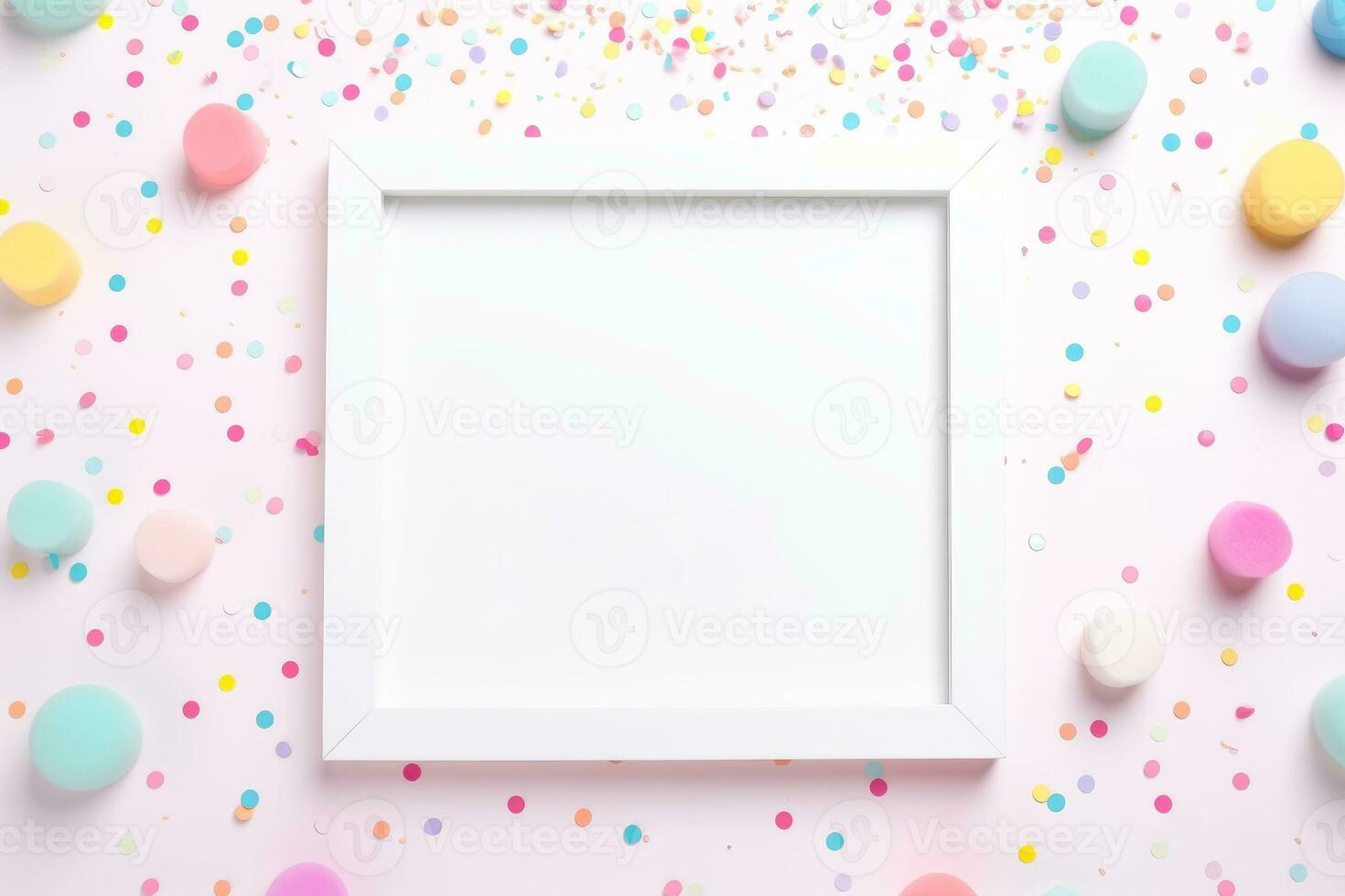 Mockup photo frames, Empty abstract shape framing for your design. template for picture, painting, poster, lettering or photo gallery, Generative AI illustration