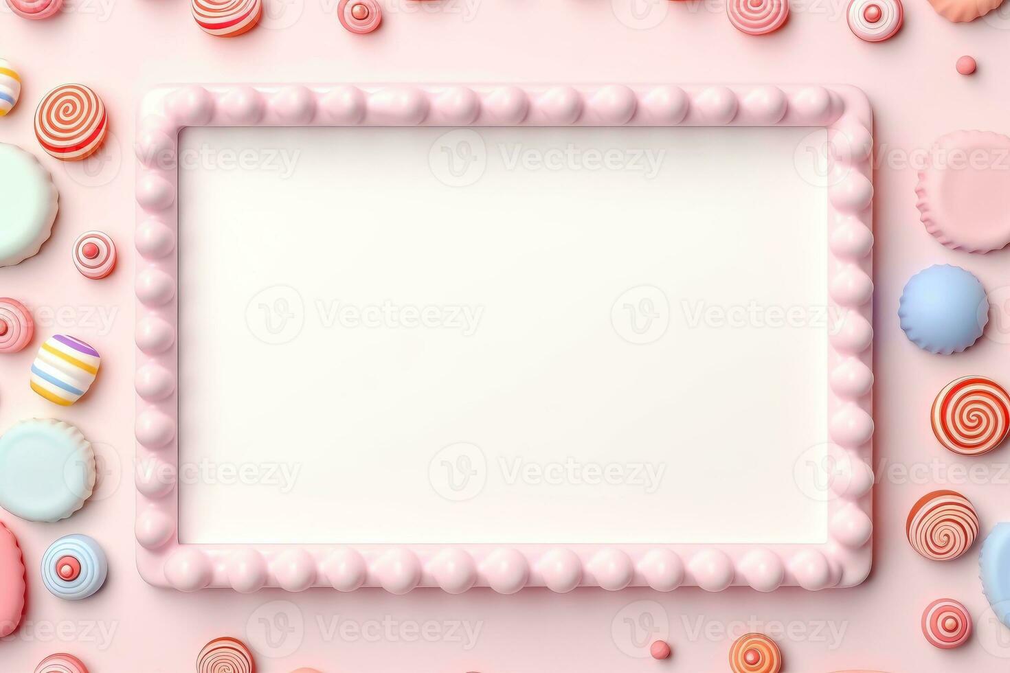 Mockup photo frames, Empty abstract shape framing for your design. template for picture, painting, poster, lettering or photo gallery, Generative AI illustration