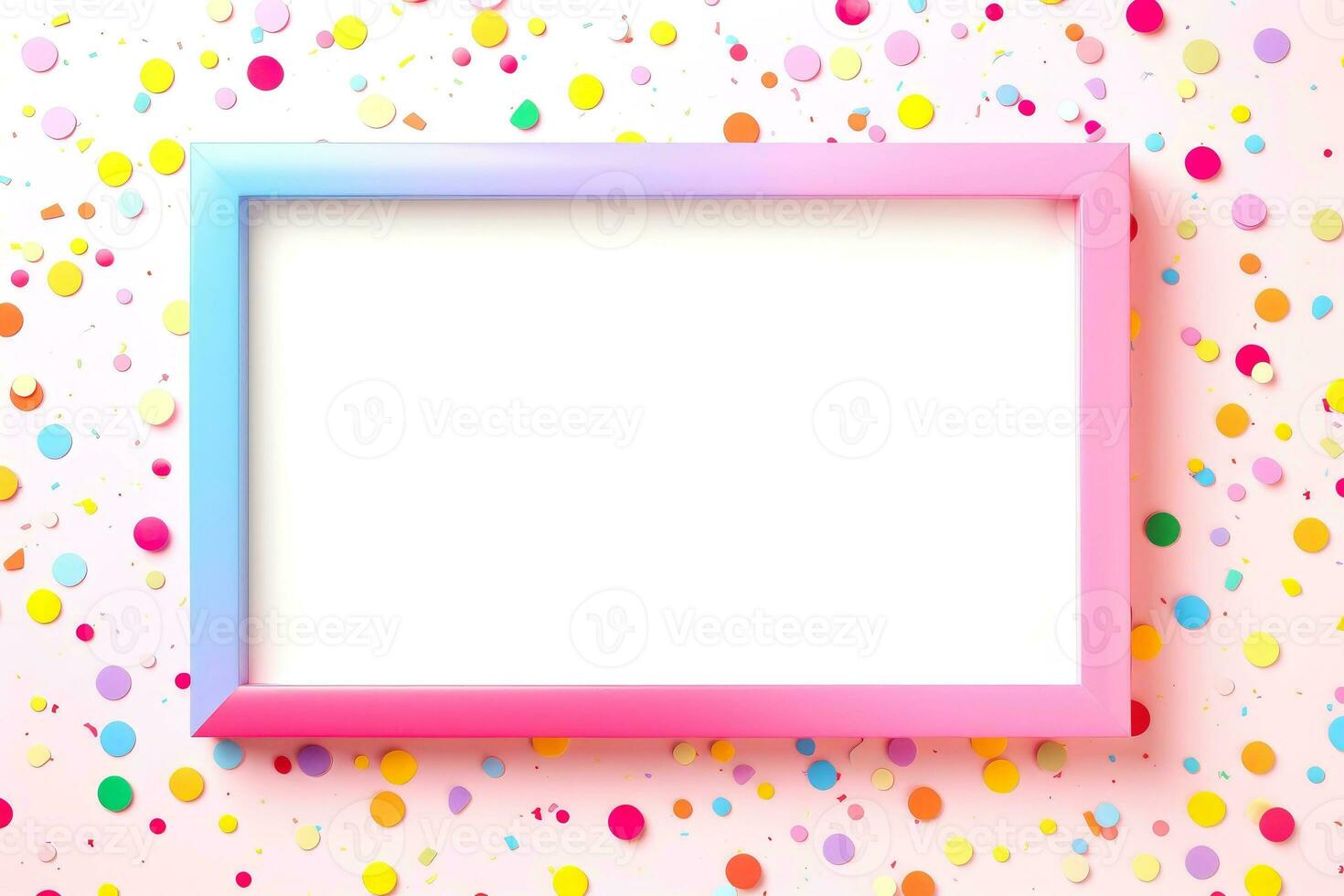 Mockup photo frames, Empty abstract shape framing for your design. template for picture, painting, poster, lettering or photo gallery, Generative AI illustration