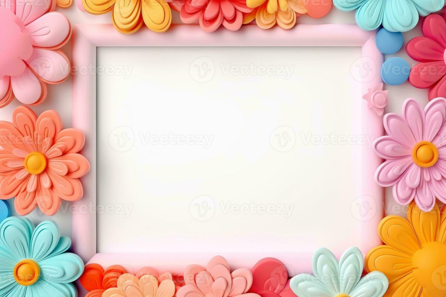 Mockup photo frames, Empty abstract shape framing for your design. template for picture, painting, poster, lettering or photo gallery, Generative AI illustration