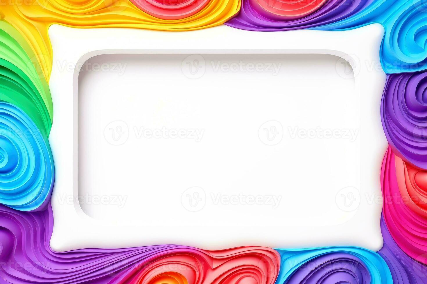 Mockup photo frames, Empty abstract shape framing for your design. template for picture, painting, poster, lettering or photo gallery, Generative AI illustration