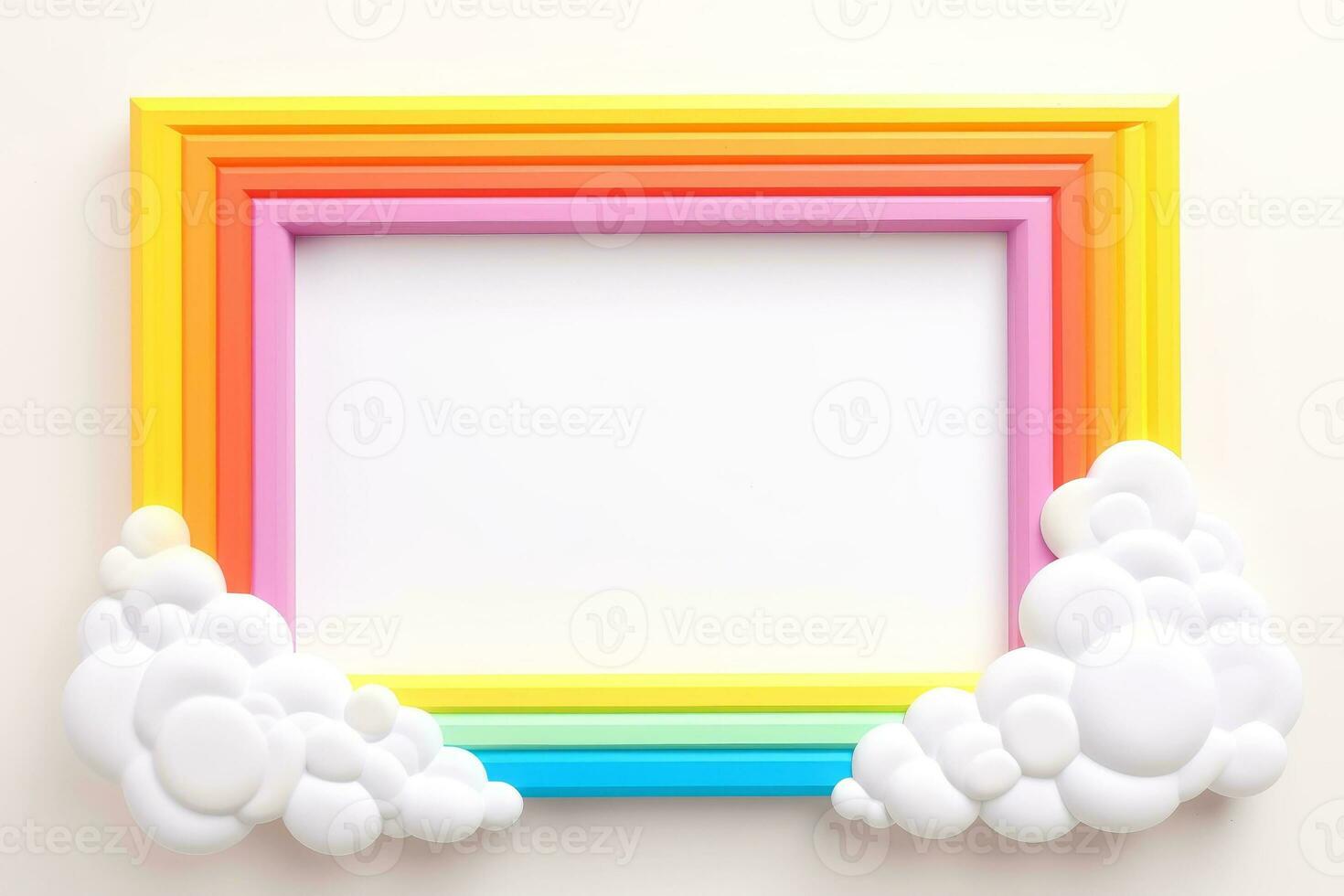 Mockup photo frames, Empty abstract shape framing for your design. template for picture, painting, poster, lettering or photo gallery, Generative AI illustration