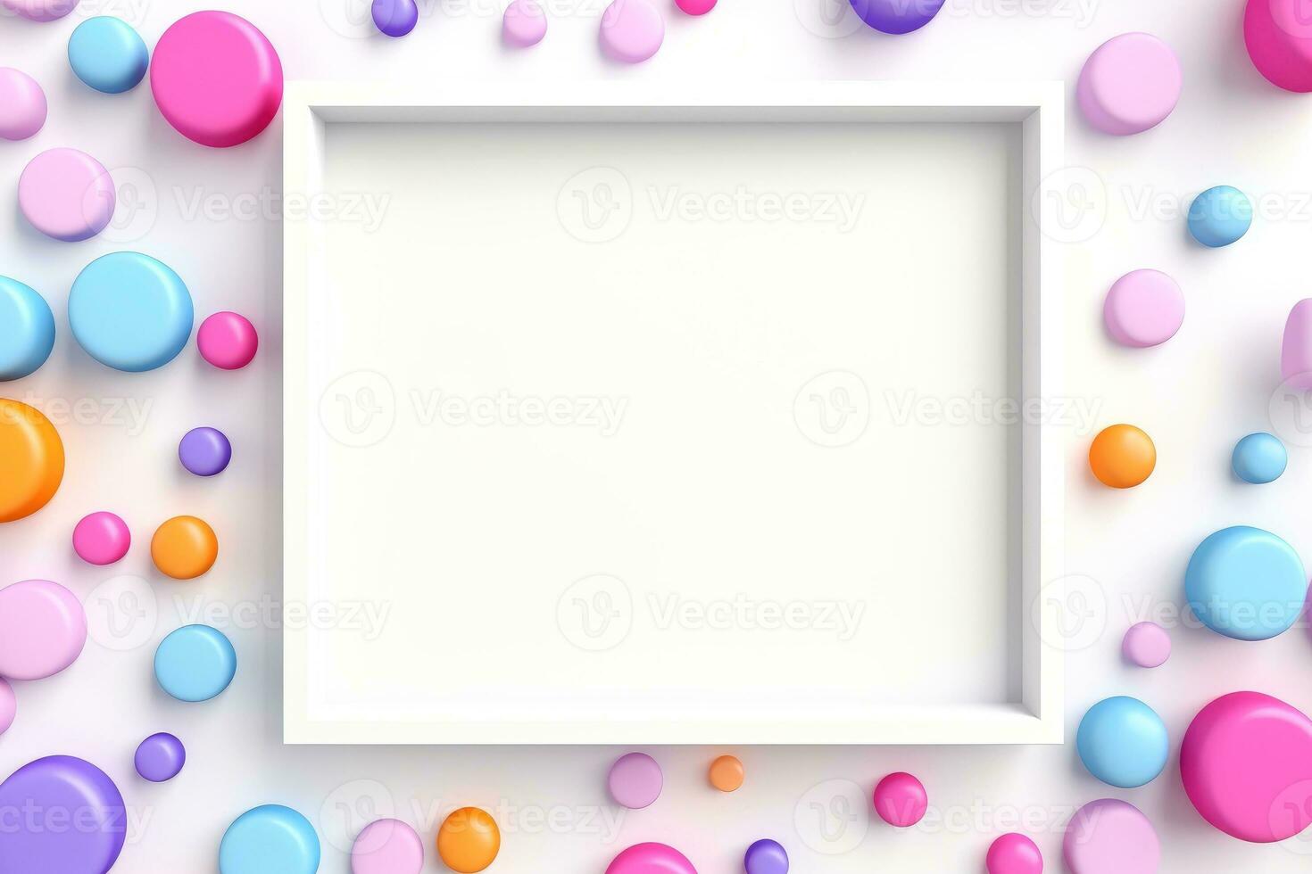 Mockup photo frames, Empty abstract shape framing for your design. template for picture, painting, poster, lettering or photo gallery, Generative AI illustration