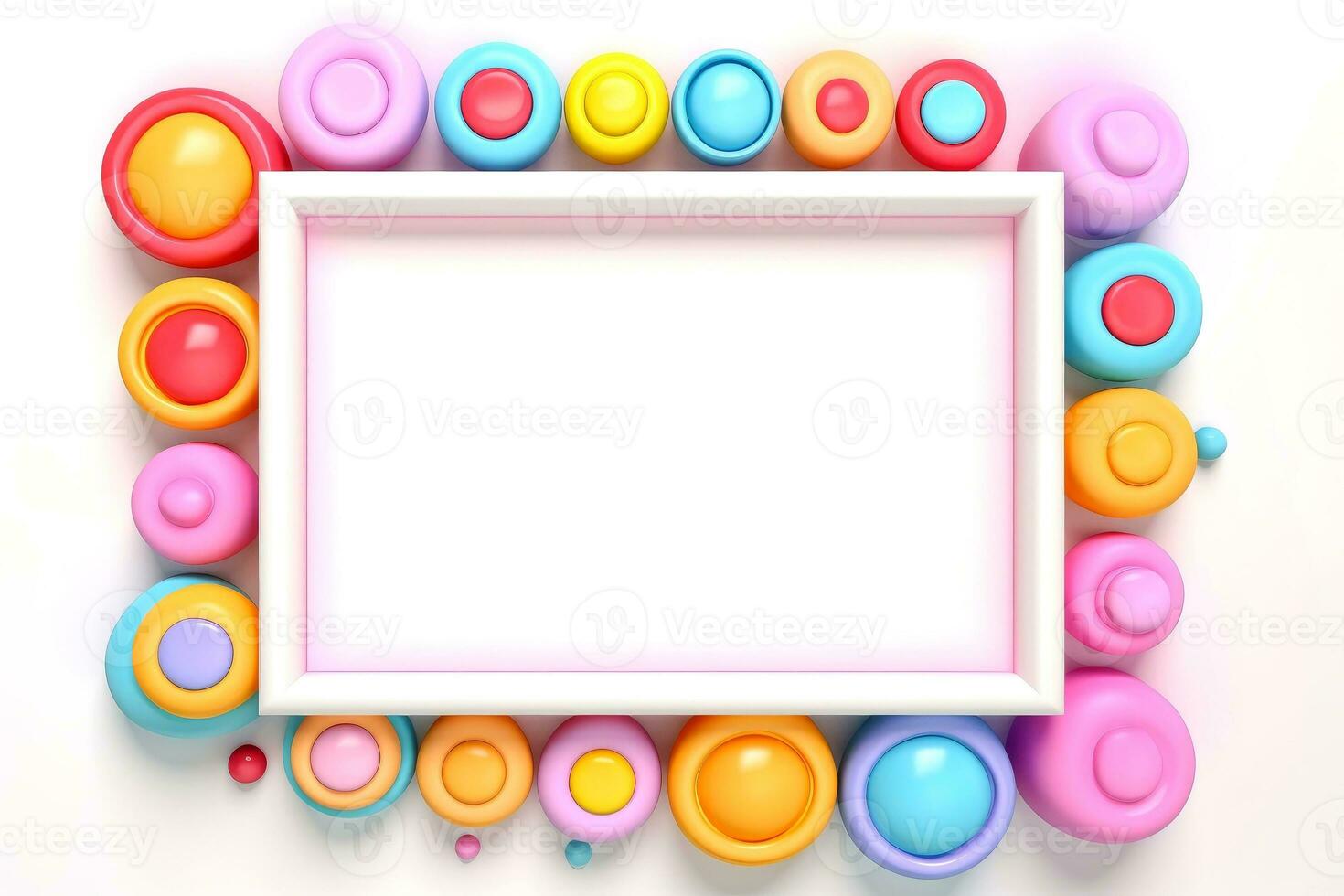 Mockup photo frames, Empty abstract shape framing for your design. template for picture, painting, poster, lettering or photo gallery, Generative AI illustration